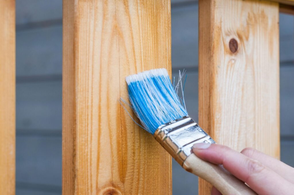 Home DIY - painting fence