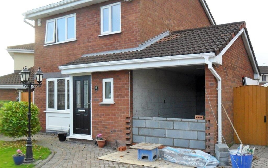 Brick up garage door